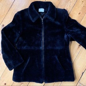 VINTAGE faux fur plush teddy jacket